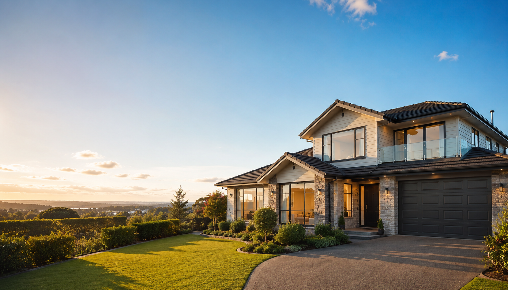 A quality Auckland family home at golden hour